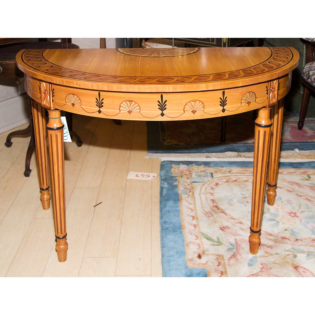 Appraisal: George III Style Painted Console Height inches width inches depth