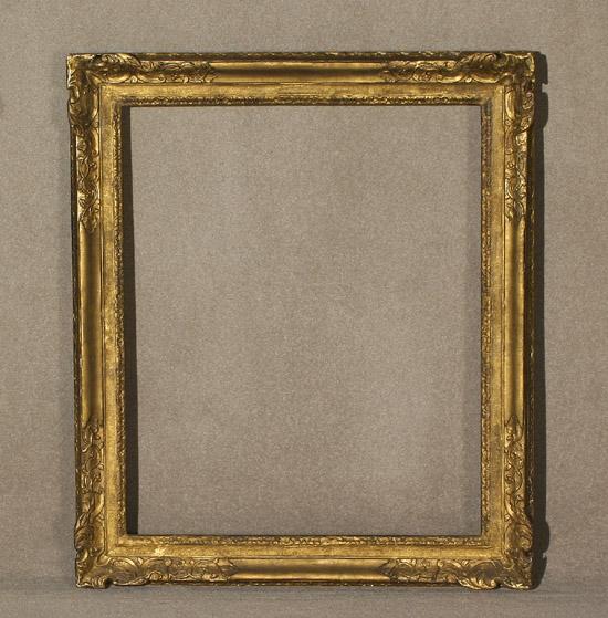 Appraisal: Louis XV Style Gilt Composition Wood and Sanded-Frieze Frame th