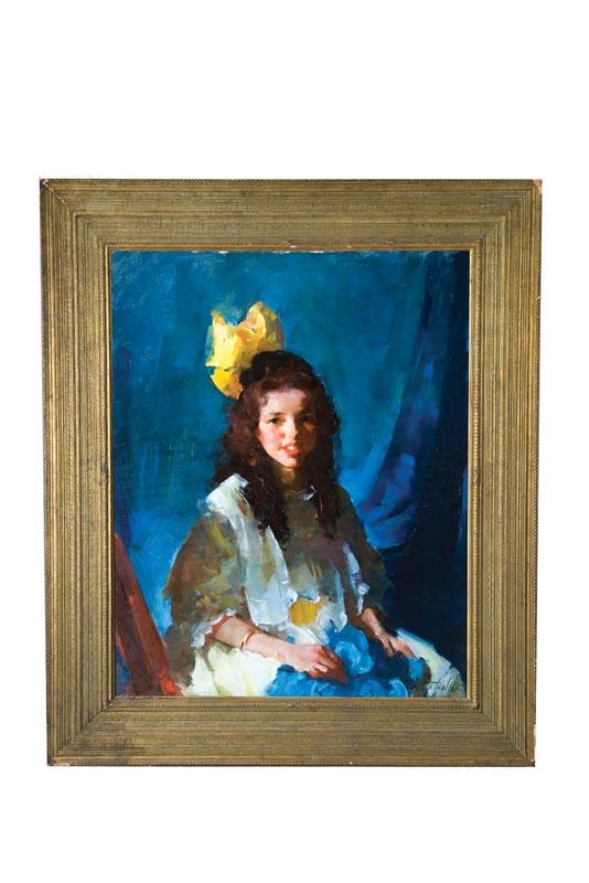 Appraisal: PORTRAIT OF A YOUNG GIRL BY MARTHA WALTER AMERICAN -