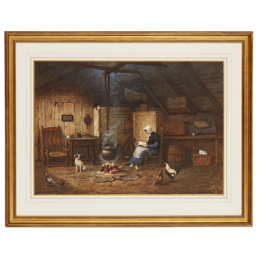 Appraisal: ELIAS MOLINEAUX BANCROFT BRITISH - A SHETLAND HOME Signed inscribed