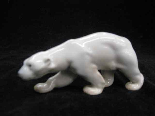 Appraisal: Bing Grondahl Porcelain Polar Bear Figurine '' long '' tall