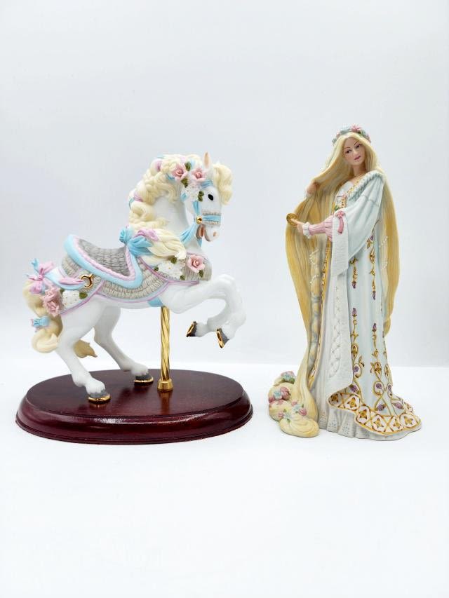 Appraisal: Lenox Figurines including a Carousel Horse on a wood pedestal