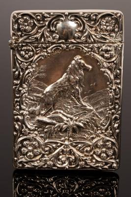 Appraisal: An embossed silver visiting card case Crisford Norris Ltd Birmingham