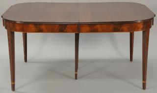 Appraisal: Mahogany Federal style dining table having D shaped ends on