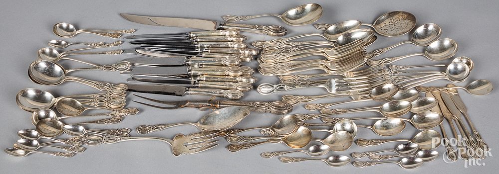 Appraisal: Alvin sterling silver flatware Alvin sterling silver flatware in the