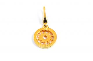 Appraisal: A Gold Pendant by Bulgari Designed as an K yellow