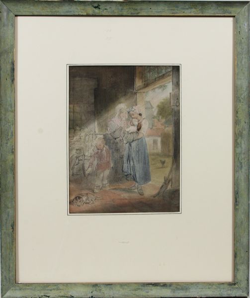 Appraisal: Late th-early th century French drawing x sight x framed