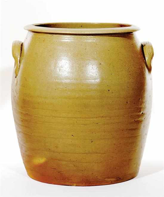 Appraisal: Southern stoneware storage jar attributed to Boggs Piedmont North Carolina