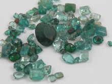 Appraisal: A quantity of loose polished emeralds approx carats