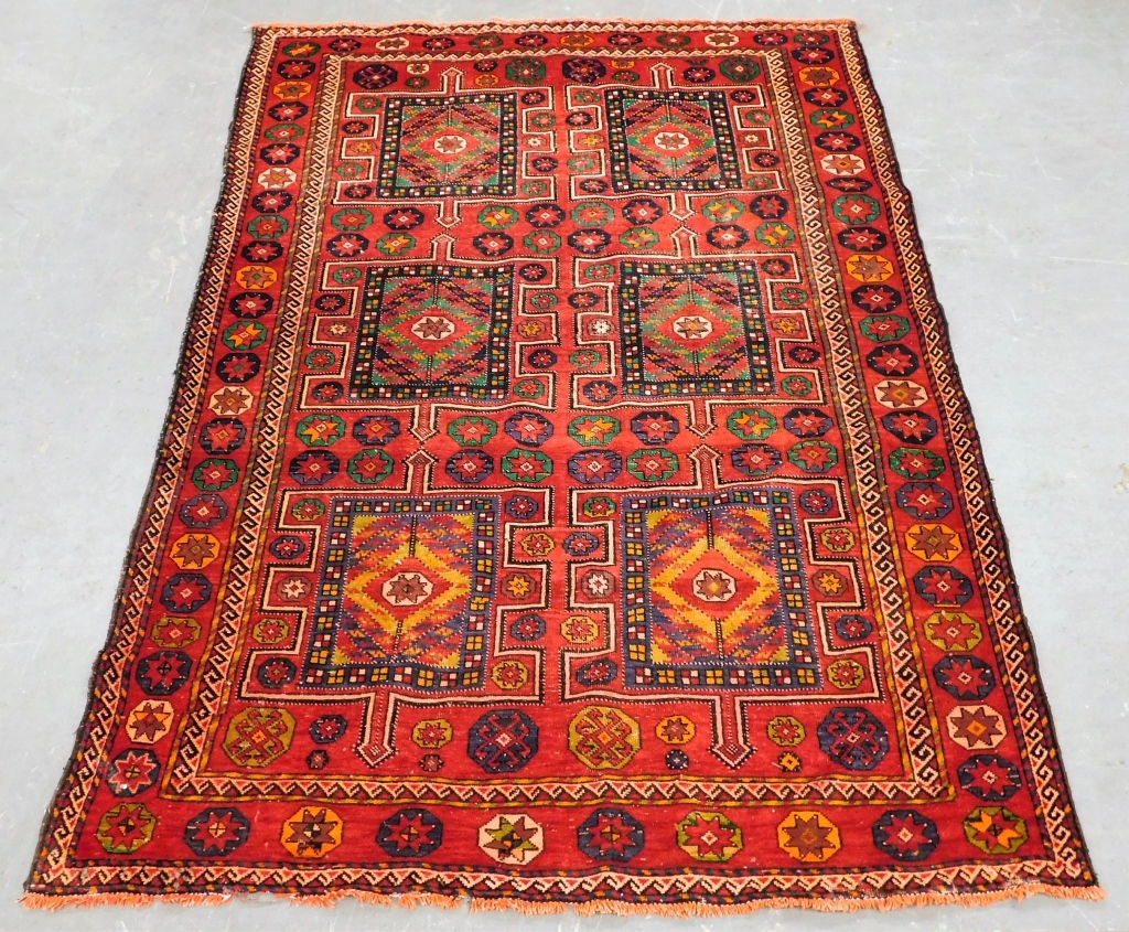 Appraisal: PERSIAN KHOROSAN ORIENTAL GEOMETRIC CARPET RUG Middle East th CenturyGeometric