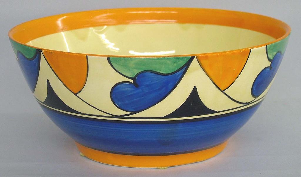 Appraisal: Double V' Bizarre circular bowl diameter