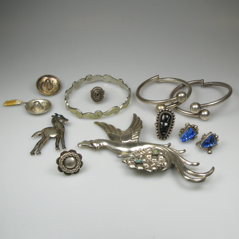 Appraisal: Quantity Of Mexican Silver Jewellery Etc