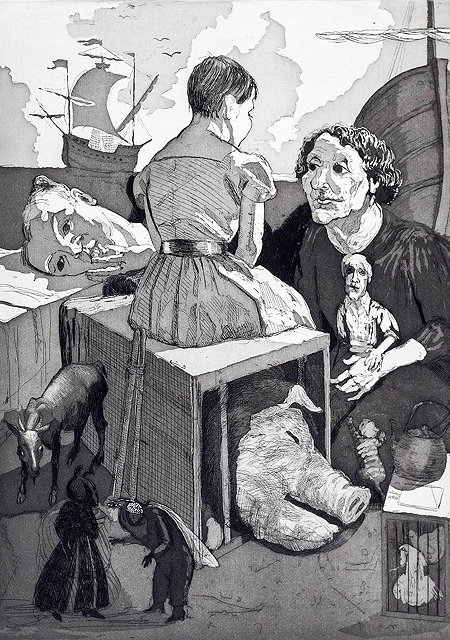 Appraisal: Paula Rego Portuguese b Embarkation signed numbered and dated in