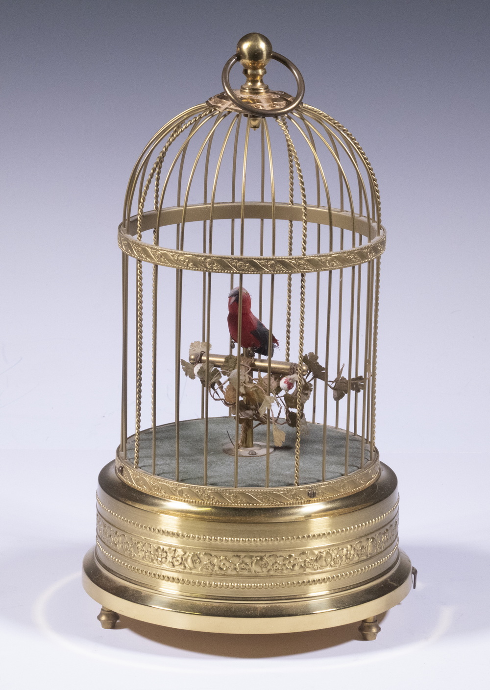 Appraisal: SINGING BIRD AUTOMATON Early to Mid- th c Mechanical Singing