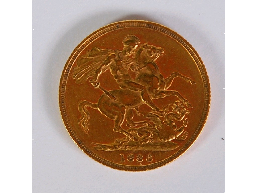 Appraisal: QUEEN VICTORIA GOLD SOVEREIGN Sydney mint short tail vf