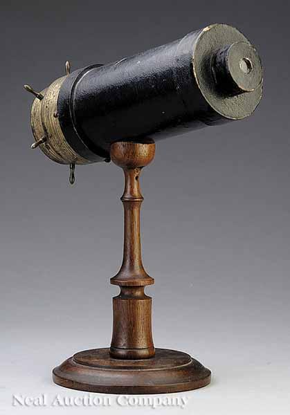 Appraisal: A Good Antique American Kaleidoscope on Stand late th c