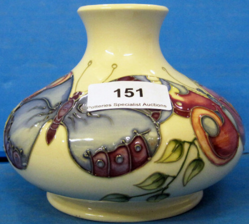 Appraisal: Moorcroft Vase decorated with Butterflies height cm made for Collectors