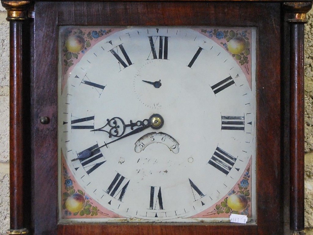 Appraisal: A late th century oak longcase clock the thirty-hour movement