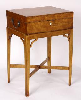 Appraisal: lot of George III writing desk with stand lot of