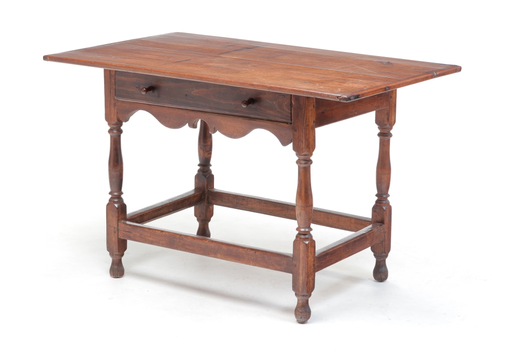 Appraisal: Late th-early th centuries poplar Top with breadboard ends dovetailed