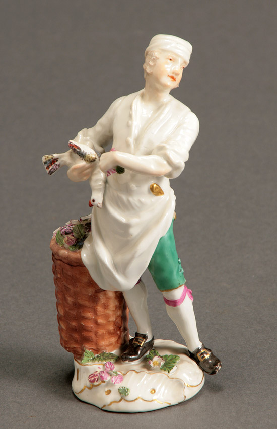 Appraisal: Meissen 'Cris de Paris' Figure of a Poultry Cook Circa