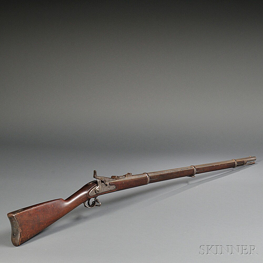 Appraisal: Allin Conversion Model Rifle c walnut stock with light cartouche