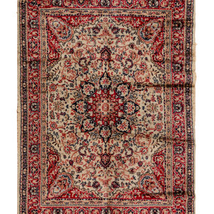 Appraisal: A Hereke Wool Rug Second Half th Century feet inches