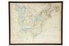 Appraisal: EARLY SCHOOLGIRL MAP - 'The United States of America by