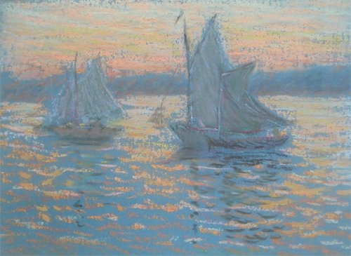 Appraisal: Evening Reflection Artist Burpee William Partridge American - A post