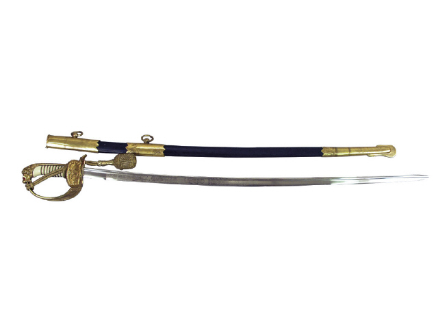 Appraisal: German WWII Naval Officer's dress sword with pontapee sword is