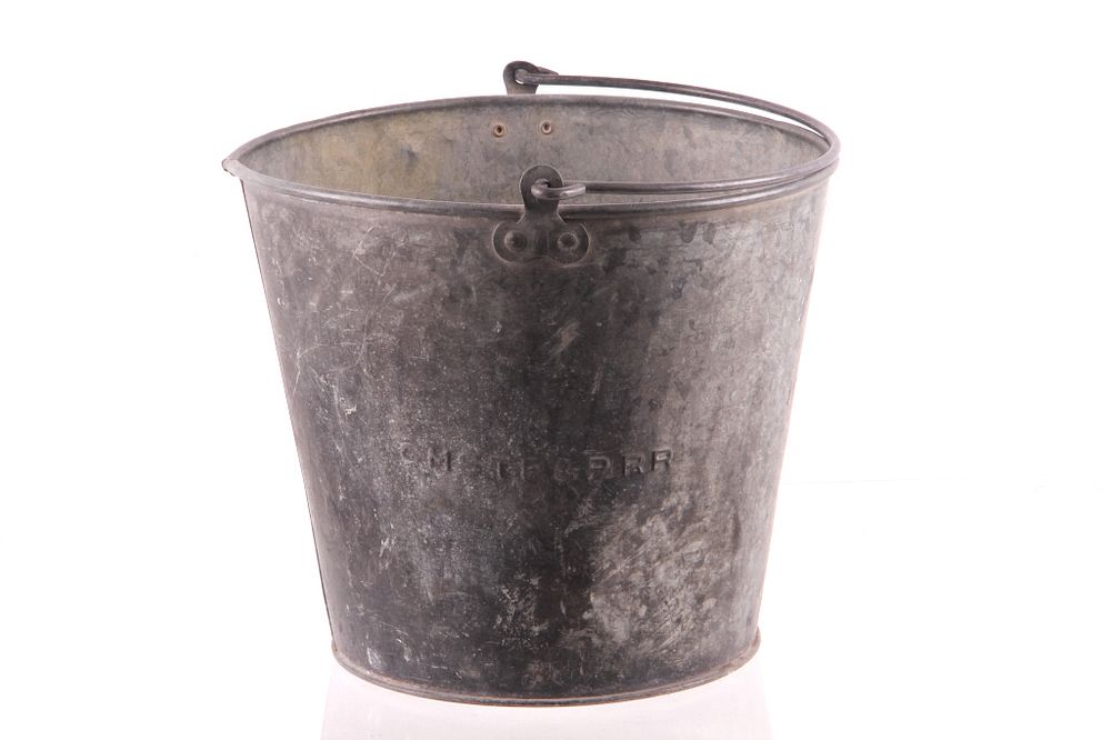 Appraisal: CMST PRR Railroad Water Bucket C 's For your consideration