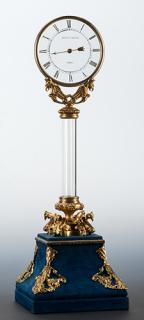 Appraisal: Robert-Houdin Mystery Clock Paris Jean Eug ne Robert-Houdin mid-nineteenth century