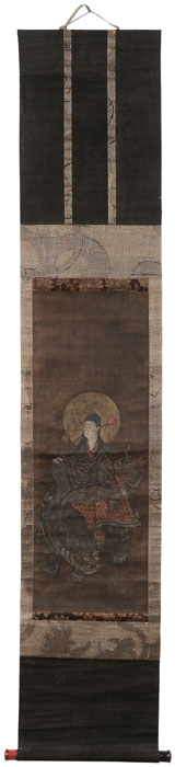 Appraisal: Hanging Scroll of Monju Japanese Edo period ink and pigment