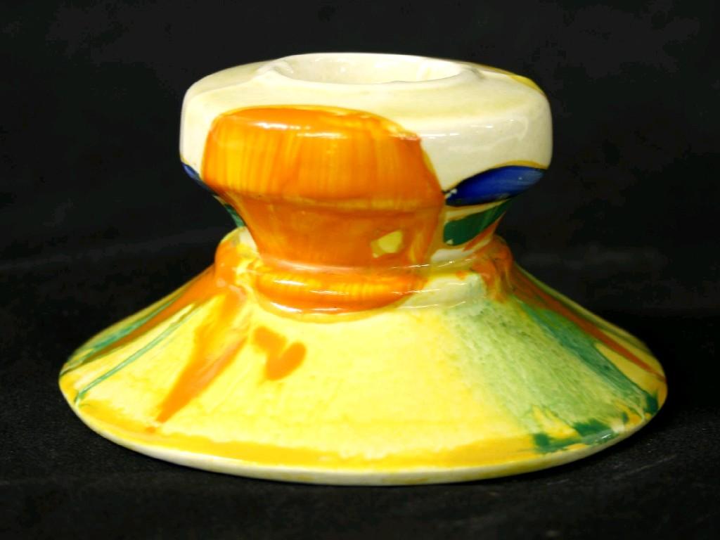 Appraisal: Clarice Cliff 'Delecia Citrus' Bizarre candlestick shape high