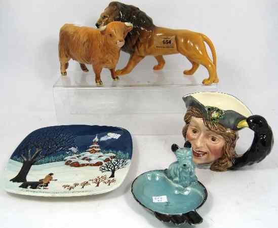 Appraisal: Collection of Beswick Items to include Barnoby Rudge Character Jug