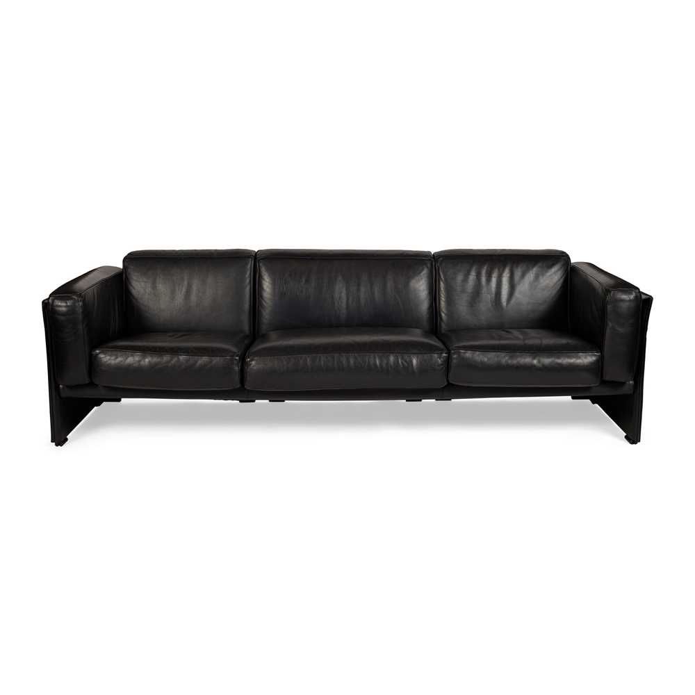 Appraisal: MARIO BELLINI B FOR CASSINA 'DUC ' THREE-SEATER SOFA DESIGNED