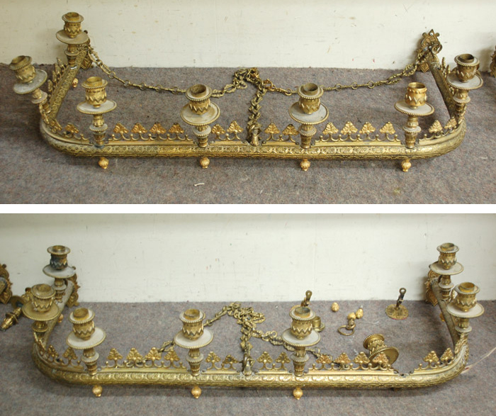 Appraisal: AN UNUSUAL PAIR OF WALL-MOUNT CANDELABRA Continental th century of