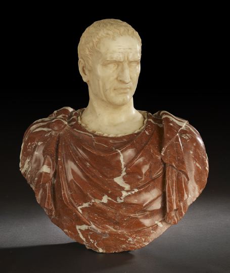 Appraisal: Large Italian Marble Bust of Septimius Severus in the Imperial