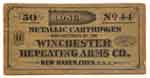 Appraisal: RARE EARLY WINCHESTER CARTRIDGE BOX Cal Henry -pc green label