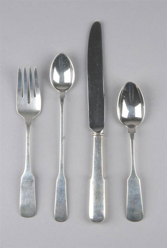 Appraisal: -PIECE GORHAM STERLING SILVER PARTIAL FLATWARE SERVICE Old English Tipt