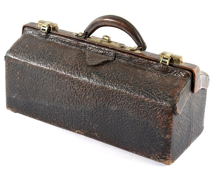 Appraisal: Late th Century Leather Doctors Bag Available in this lot