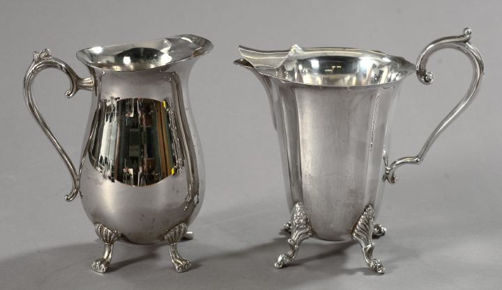 Appraisal: Two Silverplate Iced Water Pitchers second quarter th century in