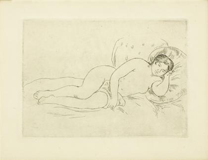 Appraisal: PIERRE-AUGUSTE RENOIR french - FEMME NUE COUCH E TOURN E