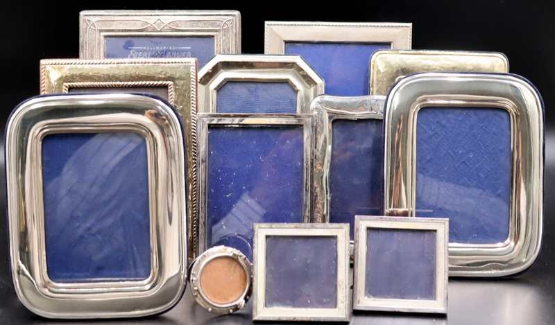 Appraisal: STERLING Assorted Sterling Picture Frames Including an Italian Tiffany Co