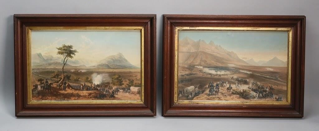 Appraisal: Lithographs Carlos Carl Nebel German - Battle of Monterrey and