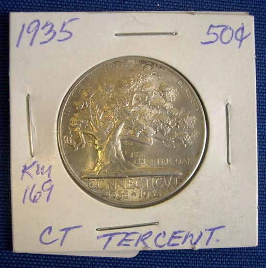 Appraisal: Connecticut Commemorative Half Dollar MS- Very lightly toned and excellent