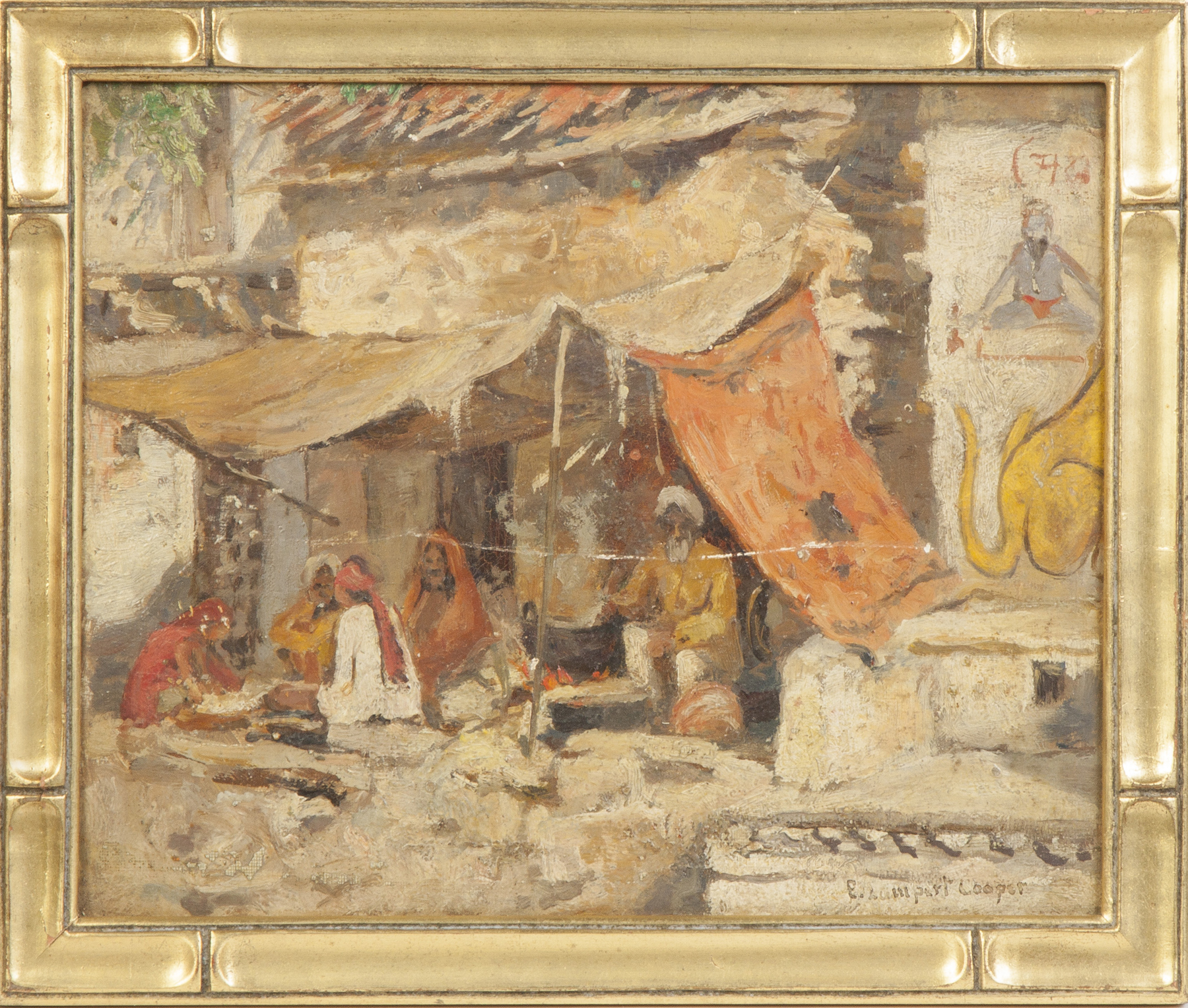 Appraisal: Emma Esther Lampert Cooper American - Middle Eastern street scene