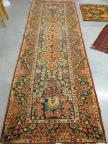 Appraisal: Mashad Persian Handmade Runner very elaborate florals deep rich colors