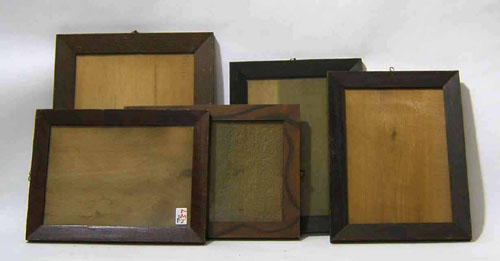 Appraisal: Five painted frames th c