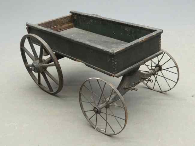 Appraisal: th c child' s wagon marked ''LW'' '' W ''